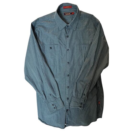 Cremieux Other - Cremieux Large Patterned Button-Down Blue Long-Sleeve Shirt